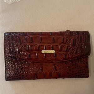 Brahmin Checkbook Pecan